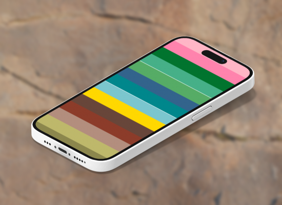 Digitale kleurenpalet warm helder